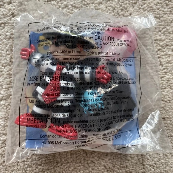 McDonald’s Hamburglar Happy Meal Toy 1995 - Picture 2 of 2